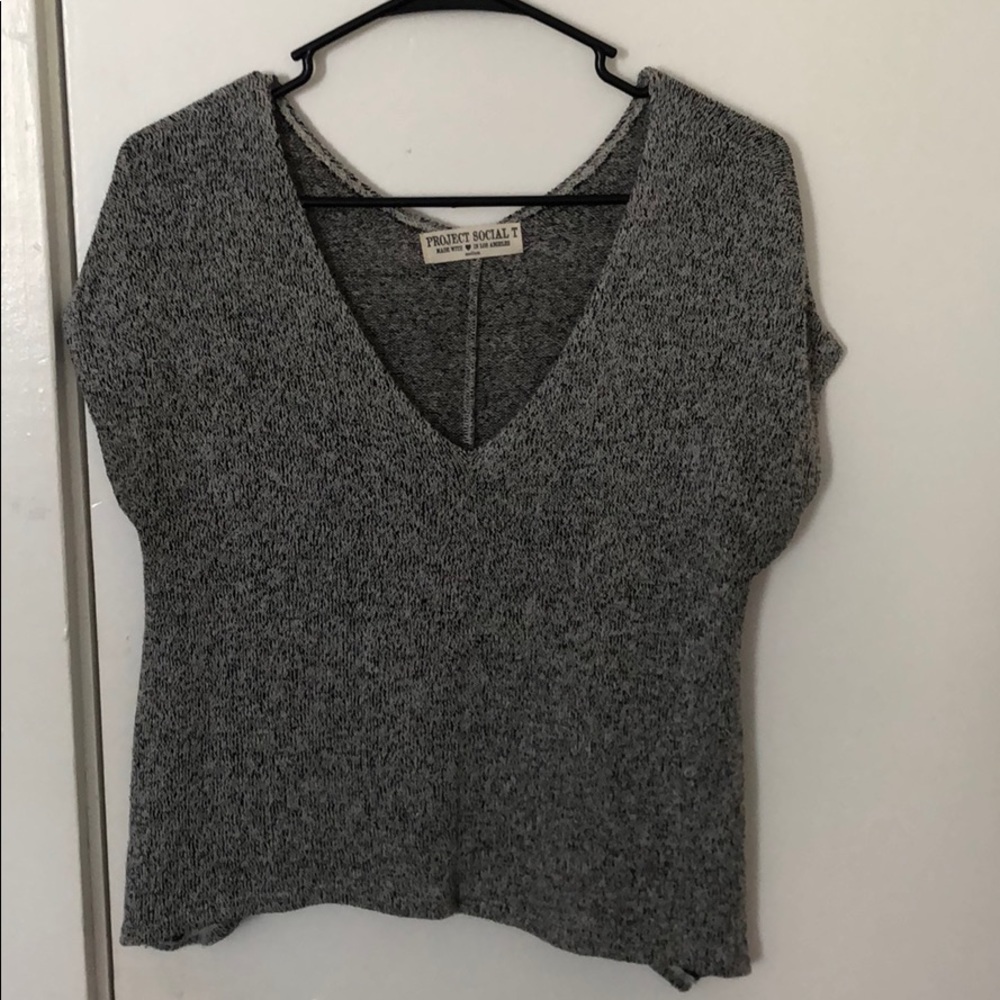 Grey Knit Tee